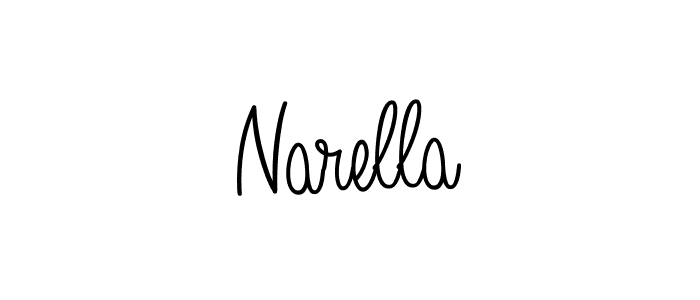 Create a beautiful signature design for name Narella. With this signature (Angelique-Rose-font-FFP) fonts, you can make a handwritten signature for free. Narella signature style 5 images and pictures png