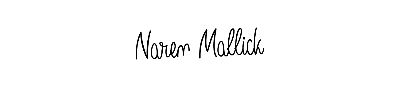 Naren Mallick stylish signature style. Best Handwritten Sign (Angelique-Rose-font-FFP) for my name. Handwritten Signature Collection Ideas for my name Naren Mallick. Naren Mallick signature style 5 images and pictures png