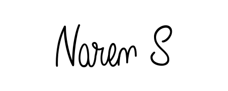 Make a beautiful signature design for name Naren S. With this signature (Angelique-Rose-font-FFP) style, you can create a handwritten signature for free. Naren S signature style 5 images and pictures png