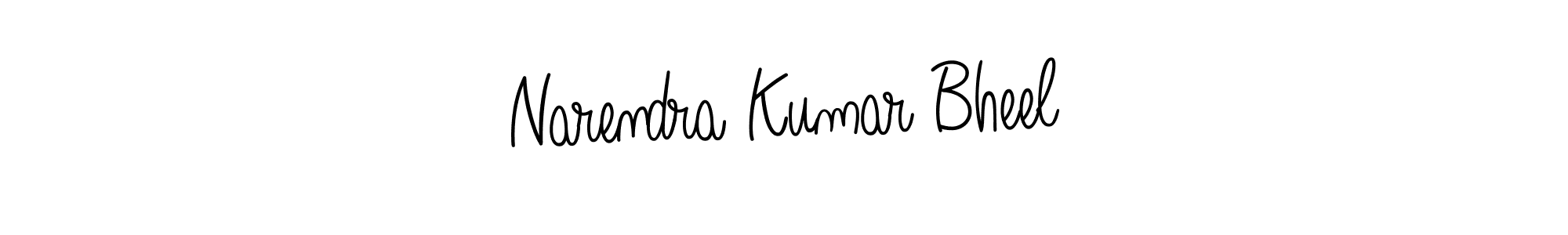 Design your own signature with our free online signature maker. With this signature software, you can create a handwritten (Angelique-Rose-font-FFP) signature for name Narendra Kumar Bheel. Narendra Kumar Bheel signature style 5 images and pictures png