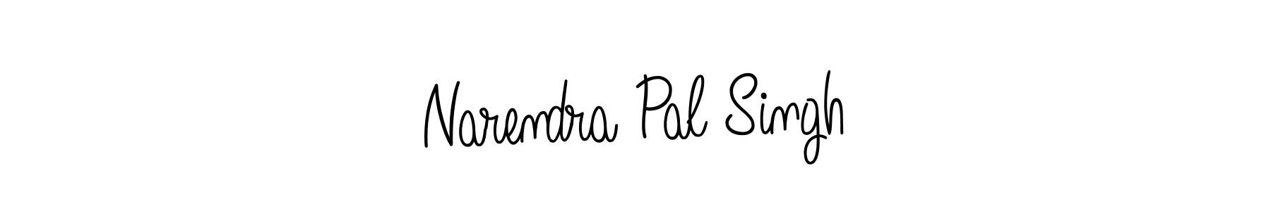Use a signature maker to create a handwritten signature online. With this signature software, you can design (Angelique-Rose-font-FFP) your own signature for name Narendra Pal Singh. Narendra Pal Singh signature style 5 images and pictures png
