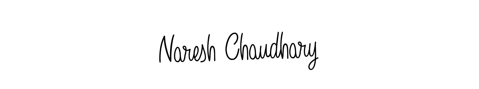 Make a beautiful signature design for name Naresh Chaudhary. With this signature (Angelique-Rose-font-FFP) style, you can create a handwritten signature for free. Naresh Chaudhary signature style 5 images and pictures png