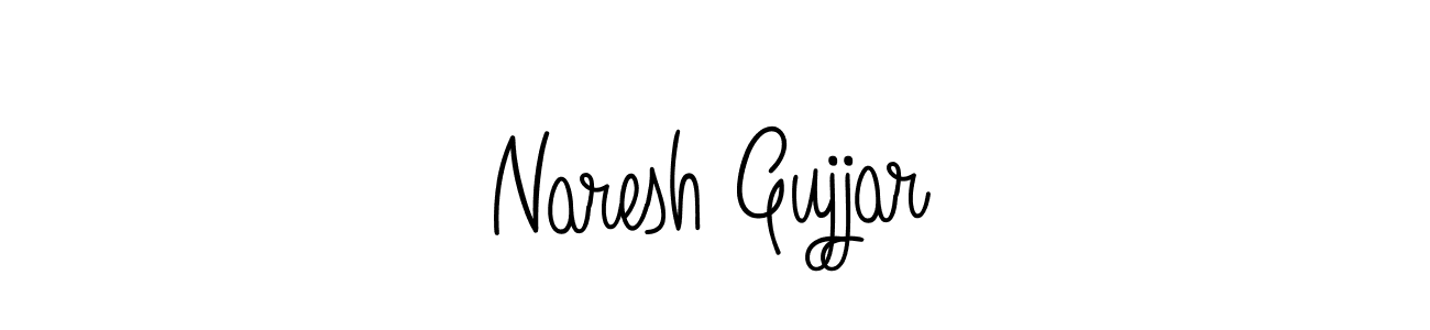 Naresh Gujjar stylish signature style. Best Handwritten Sign (Angelique-Rose-font-FFP) for my name. Handwritten Signature Collection Ideas for my name Naresh Gujjar. Naresh Gujjar signature style 5 images and pictures png