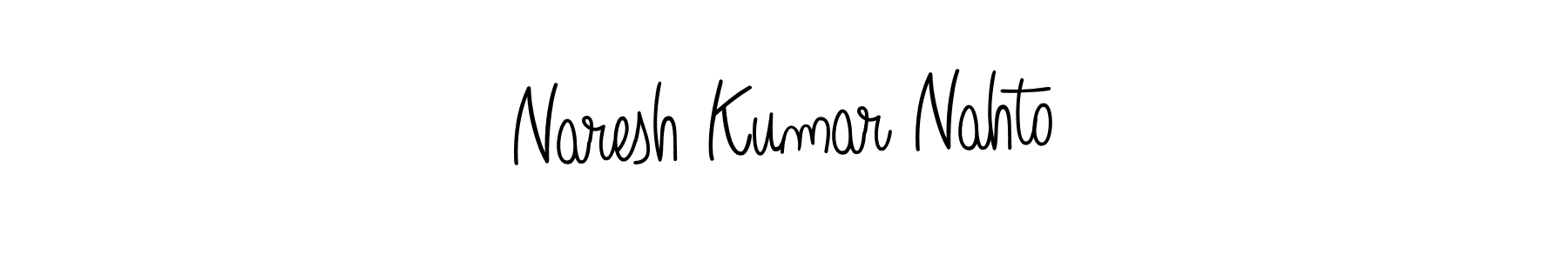 Naresh Kumar Nahto stylish signature style. Best Handwritten Sign (Angelique-Rose-font-FFP) for my name. Handwritten Signature Collection Ideas for my name Naresh Kumar Nahto. Naresh Kumar Nahto signature style 5 images and pictures png