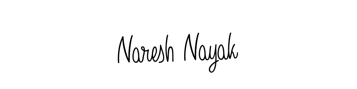 Naresh Nayak stylish signature style. Best Handwritten Sign (Angelique-Rose-font-FFP) for my name. Handwritten Signature Collection Ideas for my name Naresh Nayak. Naresh Nayak signature style 5 images and pictures png