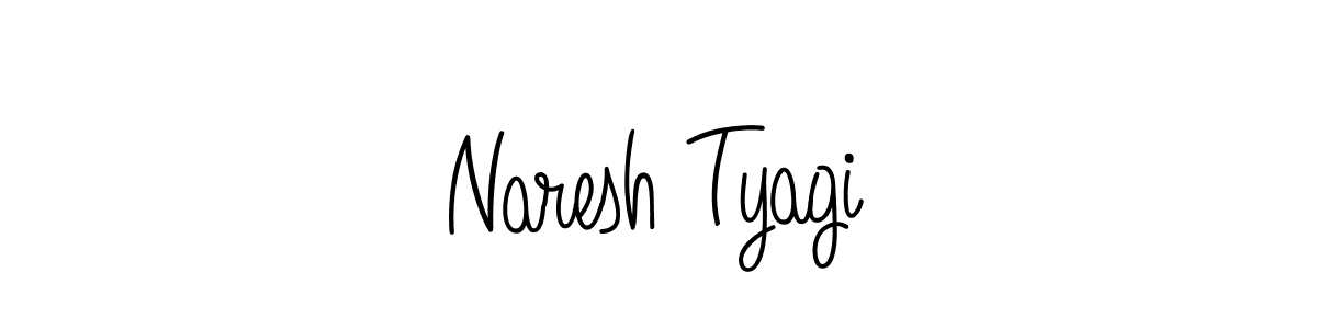 You should practise on your own different ways (Angelique-Rose-font-FFP) to write your name (Naresh Tyagi) in signature. don't let someone else do it for you. Naresh Tyagi signature style 5 images and pictures png