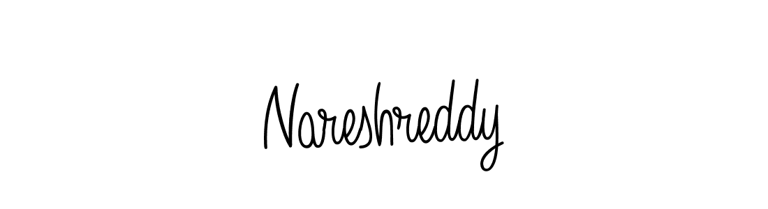 How to make Nareshreddy name signature. Use Angelique-Rose-font-FFP style for creating short signs online. This is the latest handwritten sign. Nareshreddy signature style 5 images and pictures png