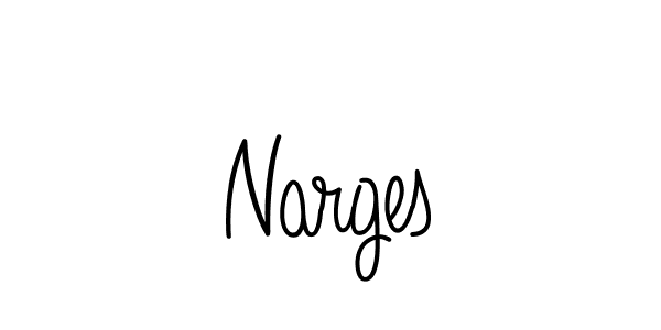 Make a beautiful signature design for name Narges. Use this online signature maker to create a handwritten signature for free. Narges signature style 5 images and pictures png