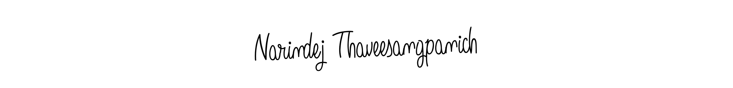 Make a beautiful signature design for name Narindej Thaveesangpanich. Use this online signature maker to create a handwritten signature for free. Narindej Thaveesangpanich signature style 5 images and pictures png