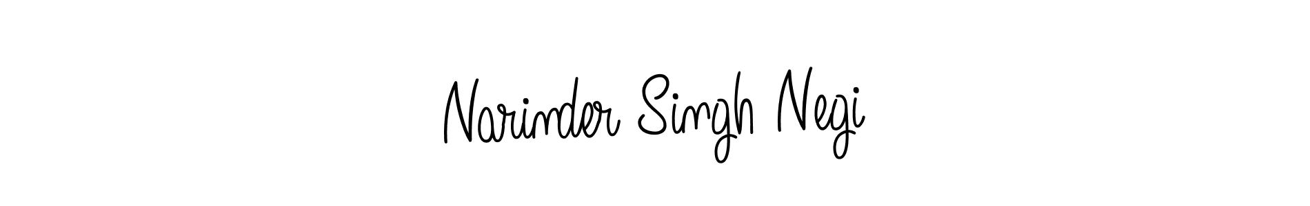 How to make Narinder Singh Negi name signature. Use Angelique-Rose-font-FFP style for creating short signs online. This is the latest handwritten sign. Narinder Singh Negi signature style 5 images and pictures png