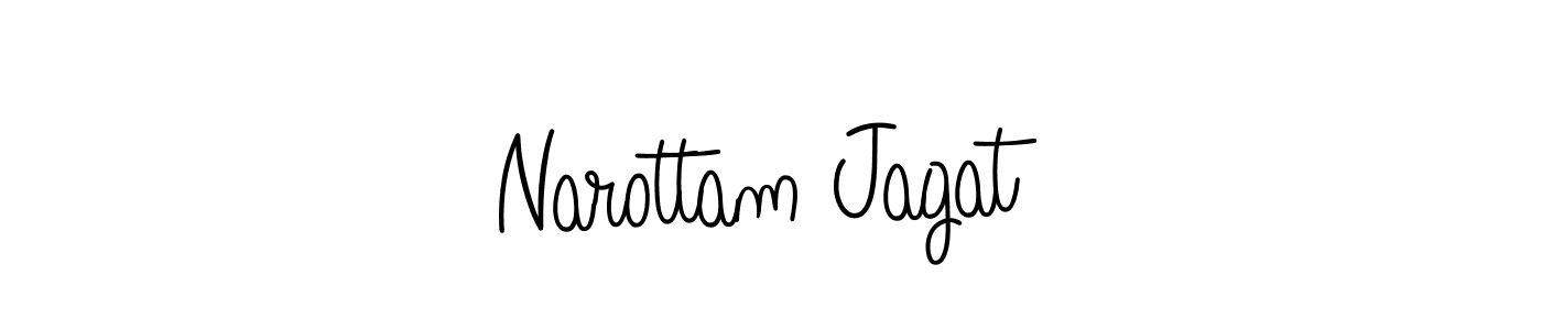 Narottam Jagat stylish signature style. Best Handwritten Sign (Angelique-Rose-font-FFP) for my name. Handwritten Signature Collection Ideas for my name Narottam Jagat. Narottam Jagat signature style 5 images and pictures png