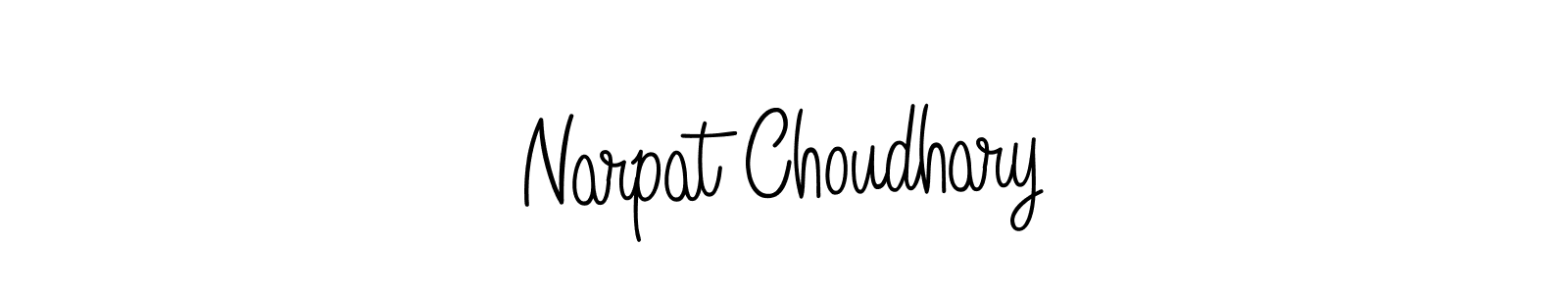 Use a signature maker to create a handwritten signature online. With this signature software, you can design (Angelique-Rose-font-FFP) your own signature for name Narpat Choudhary. Narpat Choudhary signature style 5 images and pictures png