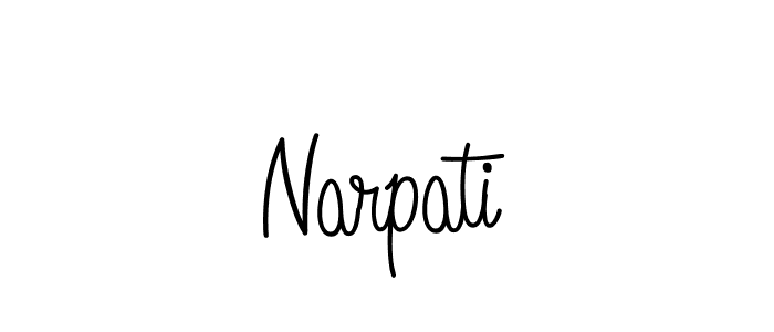 Narpati stylish signature style. Best Handwritten Sign (Angelique-Rose-font-FFP) for my name. Handwritten Signature Collection Ideas for my name Narpati. Narpati signature style 5 images and pictures png