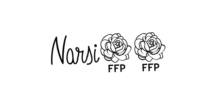 Narsi27 stylish signature style. Best Handwritten Sign (Angelique-Rose-font-FFP) for my name. Handwritten Signature Collection Ideas for my name Narsi27. Narsi27 signature style 5 images and pictures png