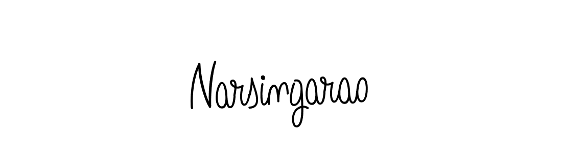 How to make Narsingarao name signature. Use Angelique-Rose-font-FFP style for creating short signs online. This is the latest handwritten sign. Narsingarao signature style 5 images and pictures png
