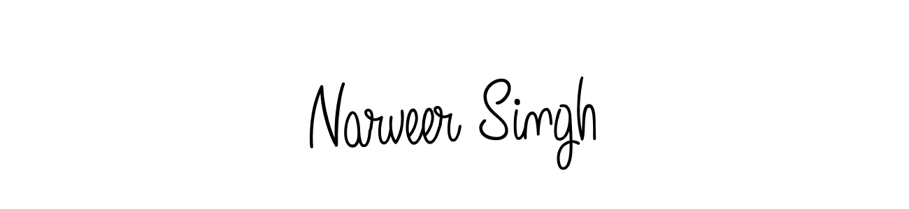 Create a beautiful signature design for name Narveer Singh. With this signature (Angelique-Rose-font-FFP) fonts, you can make a handwritten signature for free. Narveer Singh signature style 5 images and pictures png