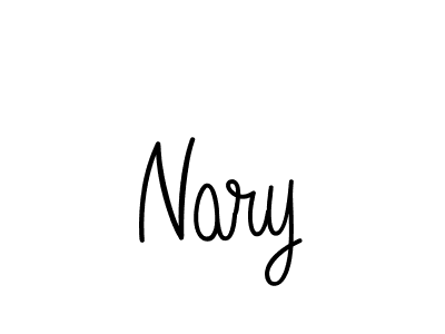 You should practise on your own different ways (Angelique-Rose-font-FFP) to write your name (Nary) in signature. don't let someone else do it for you. Nary signature style 5 images and pictures png