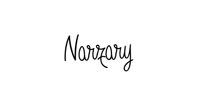 How to make Narzary name signature. Use Angelique-Rose-font-FFP style for creating short signs online. This is the latest handwritten sign. Narzary signature style 5 images and pictures png