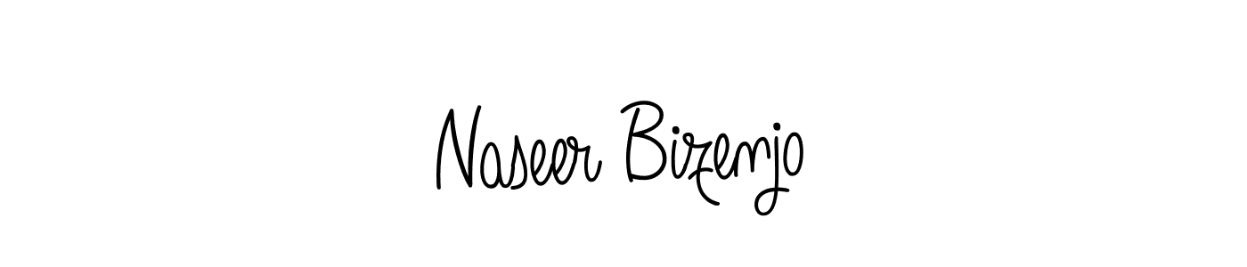 How to make Naseer Bizenjo name signature. Use Angelique-Rose-font-FFP style for creating short signs online. This is the latest handwritten sign. Naseer Bizenjo signature style 5 images and pictures png