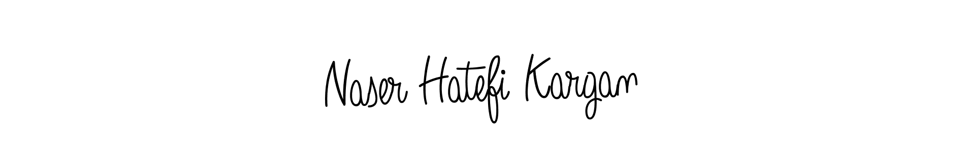 Create a beautiful signature design for name Naser Hatefi Kargan. With this signature (Angelique-Rose-font-FFP) fonts, you can make a handwritten signature for free. Naser Hatefi Kargan signature style 5 images and pictures png