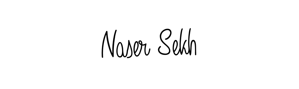 Naser Sekh stylish signature style. Best Handwritten Sign (Angelique-Rose-font-FFP) for my name. Handwritten Signature Collection Ideas for my name Naser Sekh. Naser Sekh signature style 5 images and pictures png