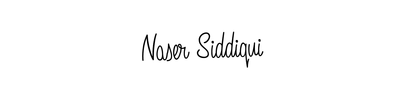 Design your own signature with our free online signature maker. With this signature software, you can create a handwritten (Angelique-Rose-font-FFP) signature for name Naser Siddiqui. Naser Siddiqui signature style 5 images and pictures png