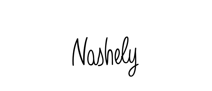 Design your own signature with our free online signature maker. With this signature software, you can create a handwritten (Angelique-Rose-font-FFP) signature for name Nashely. Nashely signature style 5 images and pictures png