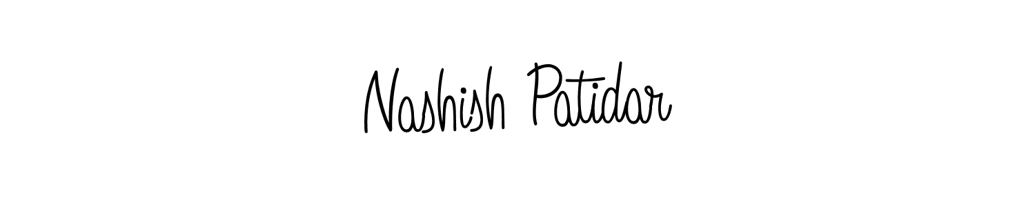 Nashish Patidar stylish signature style. Best Handwritten Sign (Angelique-Rose-font-FFP) for my name. Handwritten Signature Collection Ideas for my name Nashish Patidar. Nashish Patidar signature style 5 images and pictures png