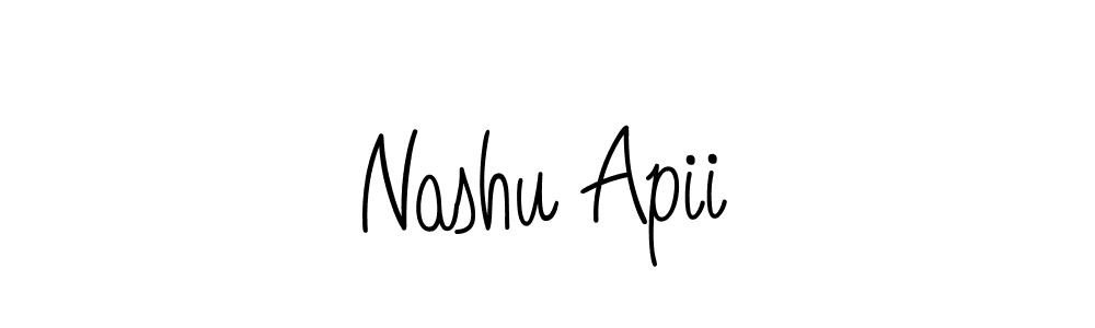Design your own signature with our free online signature maker. With this signature software, you can create a handwritten (Angelique-Rose-font-FFP) signature for name Nashu Apii. Nashu Apii signature style 5 images and pictures png