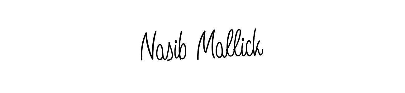 How to make Nasib Mallick signature? Angelique-Rose-font-FFP is a professional autograph style. Create handwritten signature for Nasib Mallick name. Nasib Mallick signature style 5 images and pictures png