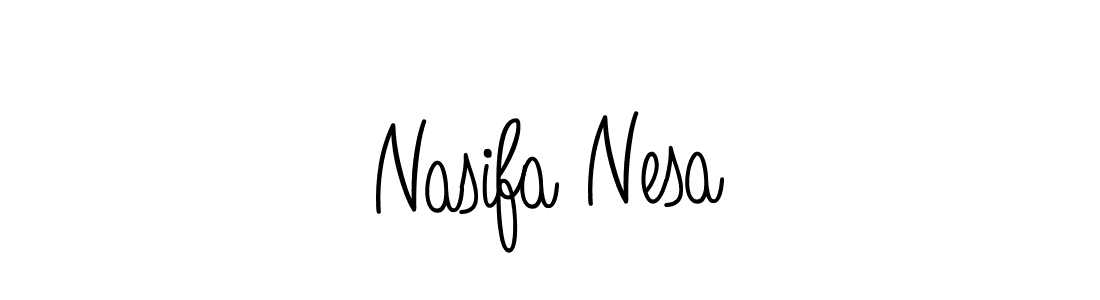 How to Draw Nasifa Nesa signature style? Angelique-Rose-font-FFP is a latest design signature styles for name Nasifa Nesa. Nasifa Nesa signature style 5 images and pictures png