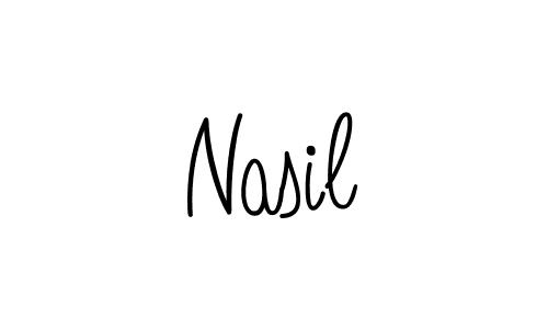 The best way (Angelique-Rose-font-FFP) to make a short signature is to pick only two or three words in your name. The name Nasil include a total of six letters. For converting this name. Nasil signature style 5 images and pictures png