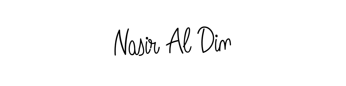 Make a beautiful signature design for name Nasir Al Din. With this signature (Angelique-Rose-font-FFP) style, you can create a handwritten signature for free. Nasir Al Din signature style 5 images and pictures png