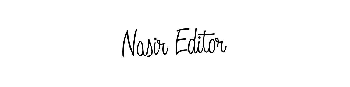 Check out images of Autograph of Nasir Editor name. Actor Nasir Editor Signature Style. Angelique-Rose-font-FFP is a professional sign style online. Nasir Editor signature style 5 images and pictures png