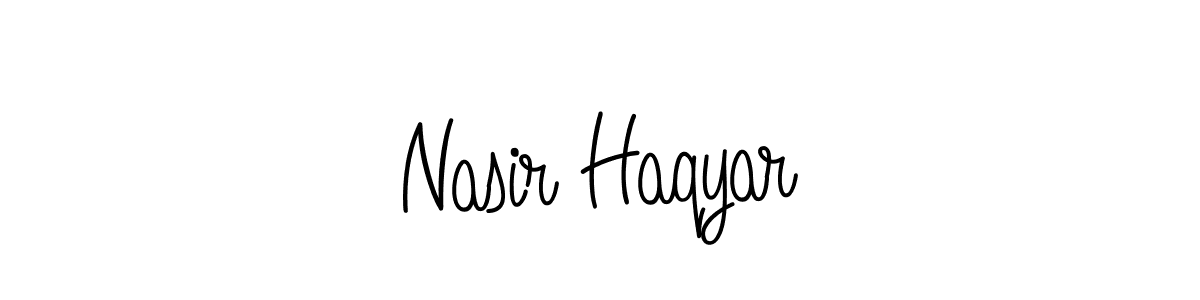 How to make Nasir Haqyar signature? Angelique-Rose-font-FFP is a professional autograph style. Create handwritten signature for Nasir Haqyar name. Nasir Haqyar signature style 5 images and pictures png