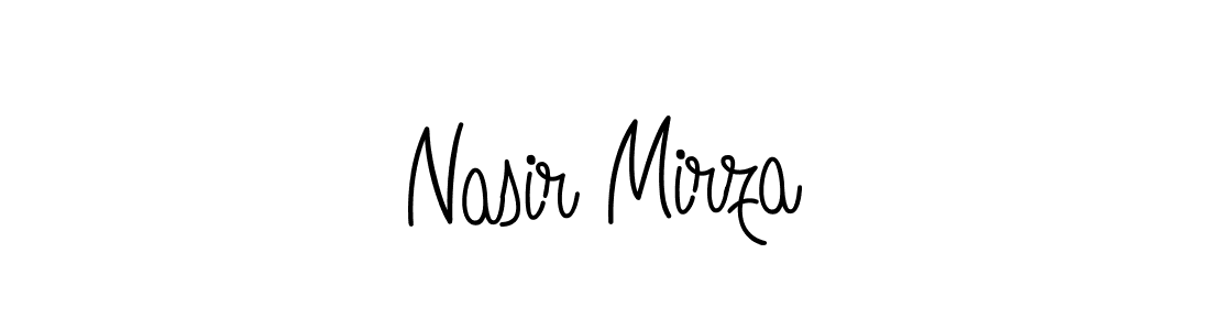 Use a signature maker to create a handwritten signature online. With this signature software, you can design (Angelique-Rose-font-FFP) your own signature for name Nasir Mirza. Nasir Mirza signature style 5 images and pictures png