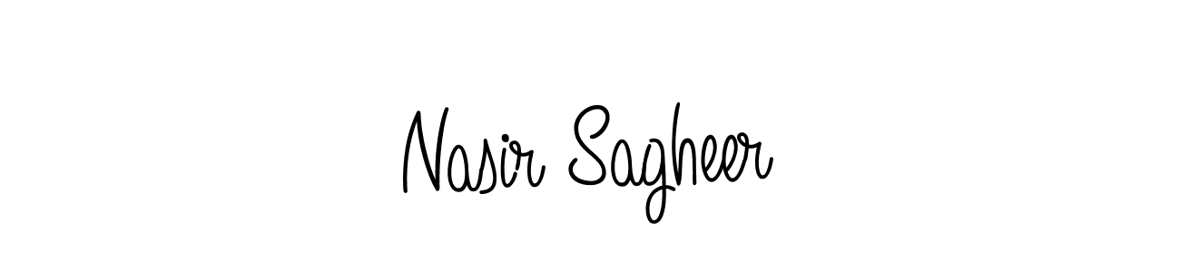 How to Draw Nasir Sagheer signature style? Angelique-Rose-font-FFP is a latest design signature styles for name Nasir Sagheer. Nasir Sagheer signature style 5 images and pictures png