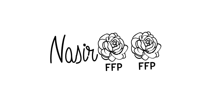 You should practise on your own different ways (Angelique-Rose-font-FFP) to write your name (Nasir56) in signature. don't let someone else do it for you. Nasir56 signature style 5 images and pictures png