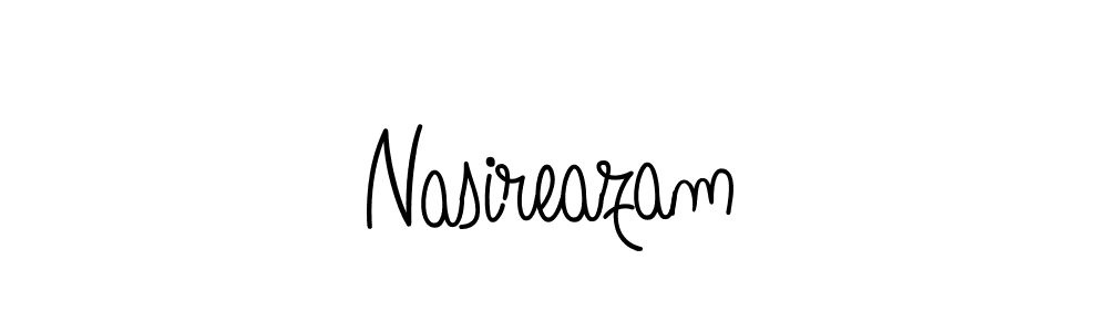 You should practise on your own different ways (Angelique-Rose-font-FFP) to write your name (Nasireazam) in signature. don't let someone else do it for you. Nasireazam signature style 5 images and pictures png