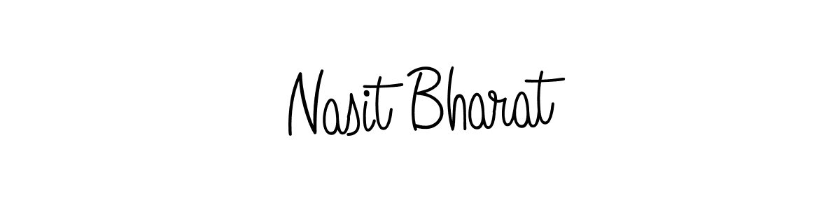 Create a beautiful signature design for name Nasit Bharat. With this signature (Angelique-Rose-font-FFP) fonts, you can make a handwritten signature for free. Nasit Bharat signature style 5 images and pictures png