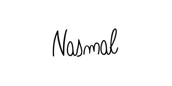 You should practise on your own different ways (Angelique-Rose-font-FFP) to write your name (Nasmal) in signature. don't let someone else do it for you. Nasmal signature style 5 images and pictures png