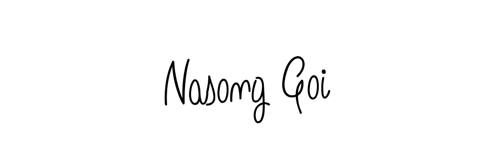 Check out images of Autograph of Nasong Goi name. Actor Nasong Goi Signature Style. Angelique-Rose-font-FFP is a professional sign style online. Nasong Goi signature style 5 images and pictures png