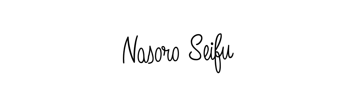 Design your own signature with our free online signature maker. With this signature software, you can create a handwritten (Angelique-Rose-font-FFP) signature for name Nasoro Seifu. Nasoro Seifu signature style 5 images and pictures png