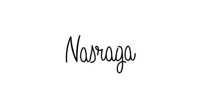 You should practise on your own different ways (Angelique-Rose-font-FFP) to write your name (Nasraga) in signature. don't let someone else do it for you. Nasraga signature style 5 images and pictures png
