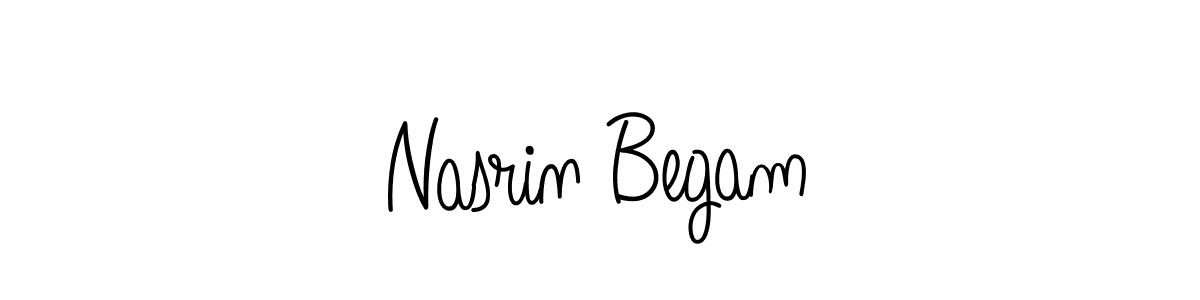 Make a short Nasrin Begam signature style. Manage your documents anywhere anytime using Angelique-Rose-font-FFP. Create and add eSignatures, submit forms, share and send files easily. Nasrin Begam signature style 5 images and pictures png