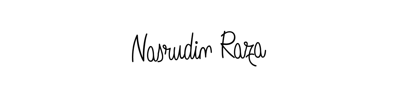 Design your own signature with our free online signature maker. With this signature software, you can create a handwritten (Angelique-Rose-font-FFP) signature for name Nasrudin Raza. Nasrudin Raza signature style 5 images and pictures png