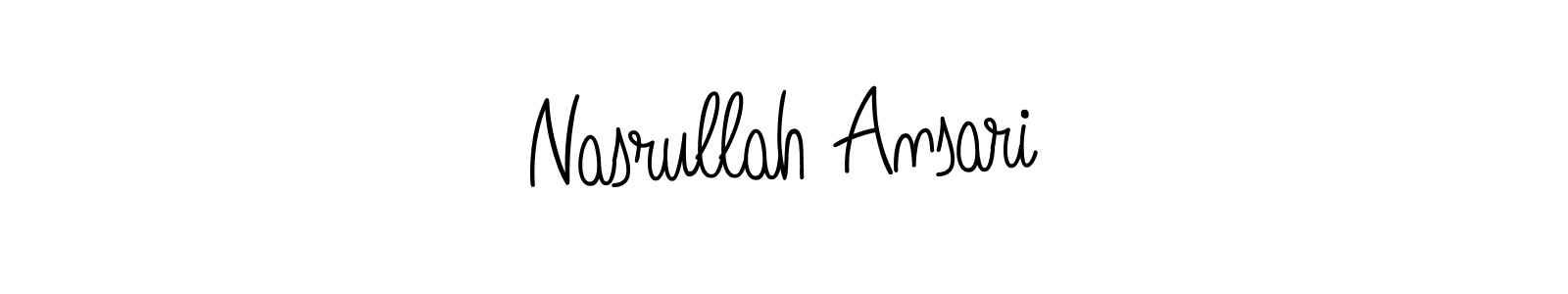 Also we have Nasrullah Ansari name is the best signature style. Create professional handwritten signature collection using Angelique-Rose-font-FFP autograph style. Nasrullah Ansari signature style 5 images and pictures png