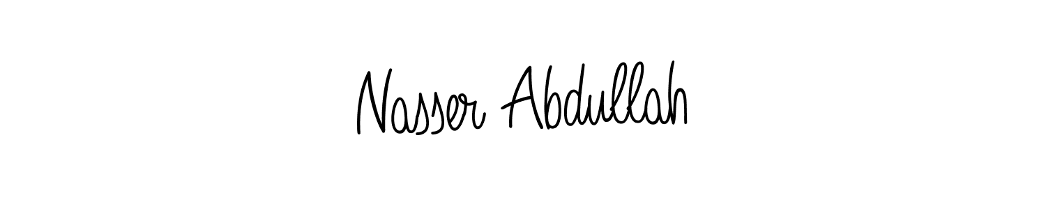 Angelique-Rose-font-FFP is a professional signature style that is perfect for those who want to add a touch of class to their signature. It is also a great choice for those who want to make their signature more unique. Get Nasser Abdullah name to fancy signature for free. Nasser Abdullah signature style 5 images and pictures png