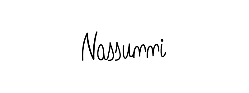 Check out images of Autograph of Nassunni name. Actor Nassunni Signature Style. Angelique-Rose-font-FFP is a professional sign style online. Nassunni signature style 5 images and pictures png