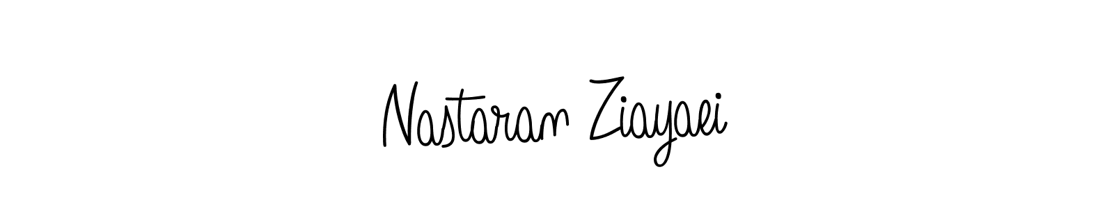 Use a signature maker to create a handwritten signature online. With this signature software, you can design (Angelique-Rose-font-FFP) your own signature for name Nastaran Ziayaei. Nastaran Ziayaei signature style 5 images and pictures png